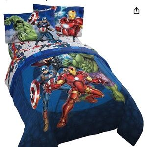 Full Size Bedsheets Sets and Two Comforters - Avengers